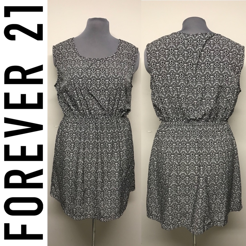 Forever21 Plus Sized Patterned Dress